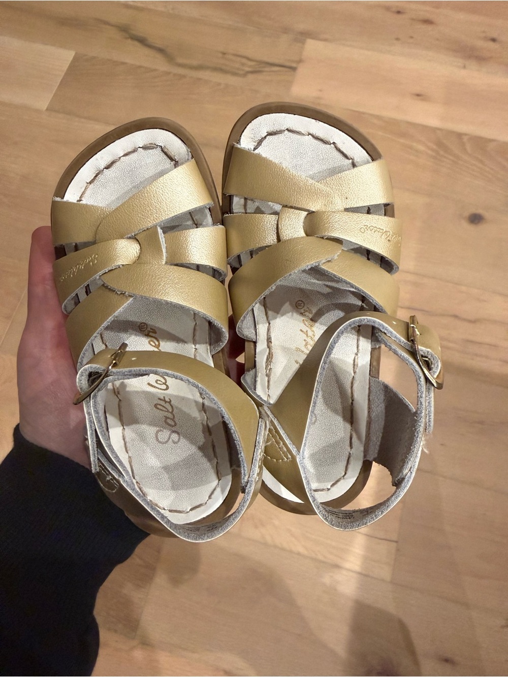 Gold Salt Water Sandals by Hoy - Picture 4 of 5